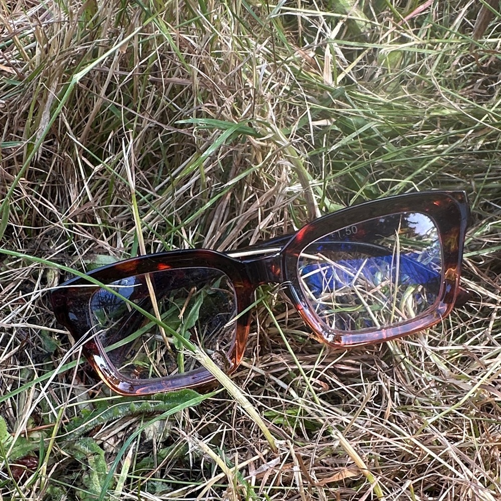 Tortoiseshell Square Reading Glasses - Brown